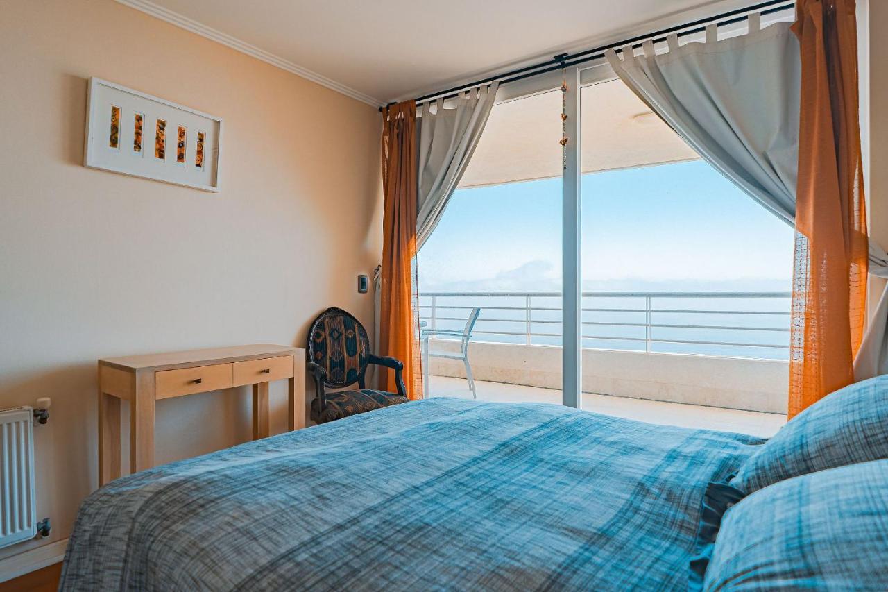 Hermoso Departamento Con Insuperable Vista Al Mar Vina del Mar Exterior foto