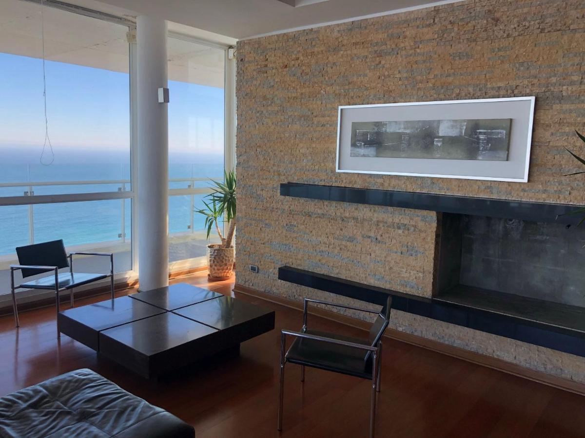 Hermoso Departamento Con Insuperable Vista Al Mar Vina del Mar Exterior foto
