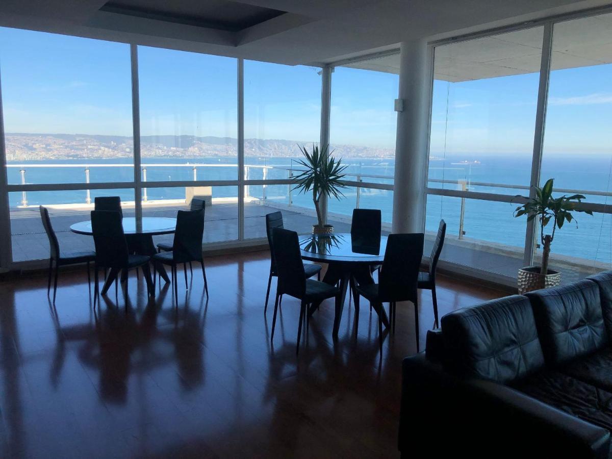 Hermoso Departamento Con Insuperable Vista Al Mar Vina del Mar Exterior foto