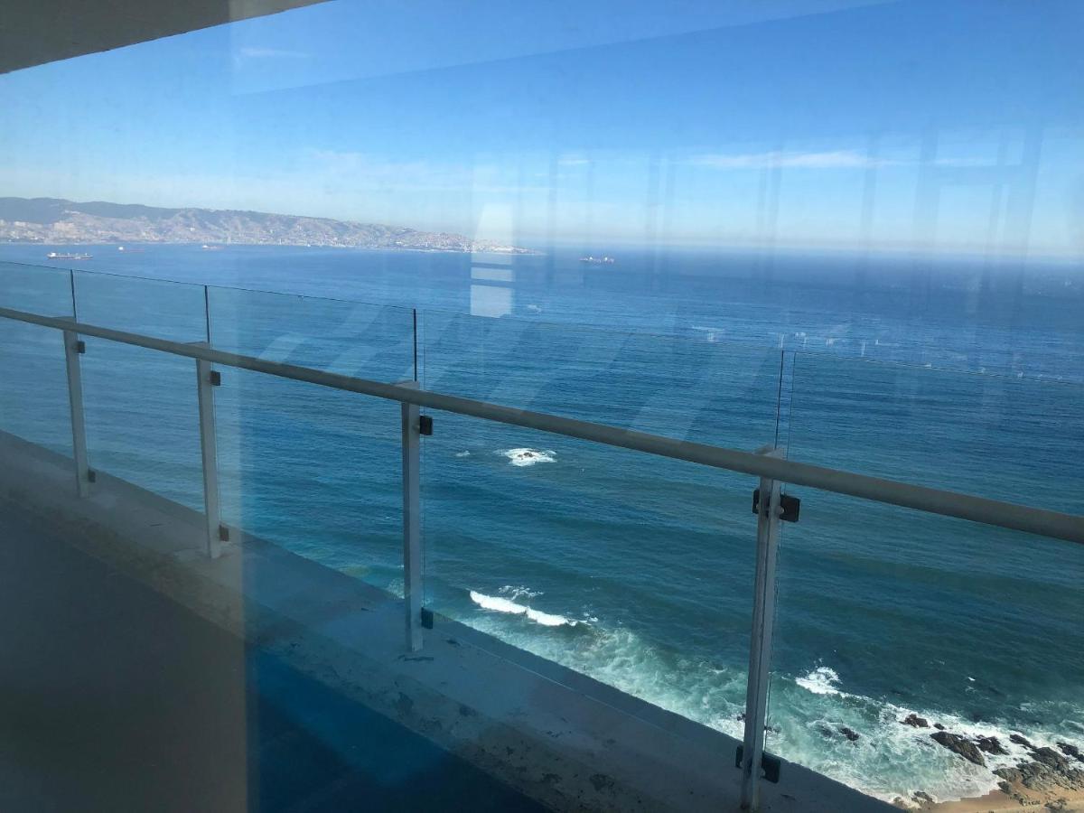 Hermoso Departamento Con Insuperable Vista Al Mar Vina del Mar Exterior foto